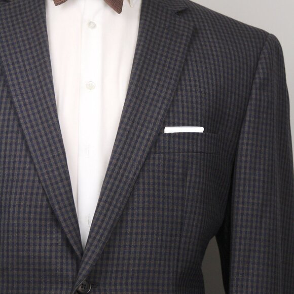 44L JOS A BANK Executive Men's Blazer Traditional Fit Check SportCoat E111562 - Picture 10 of 16